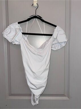 Free People Bella Bodysuit - White